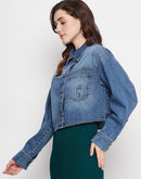 Camla Blue Jacket For Women