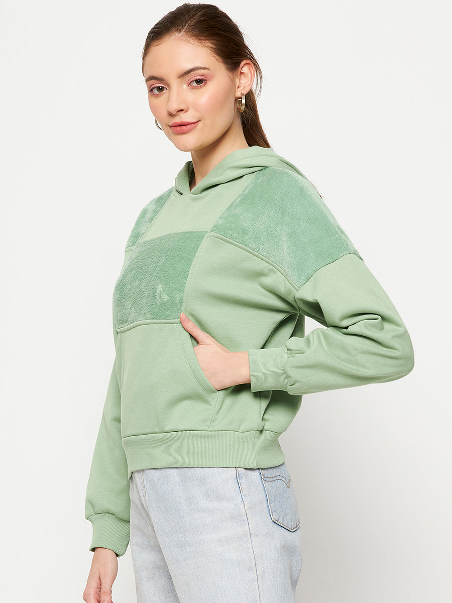 Camla Green Sweatshirt  For Women