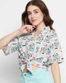 Camla White Minnie Shirt For Women