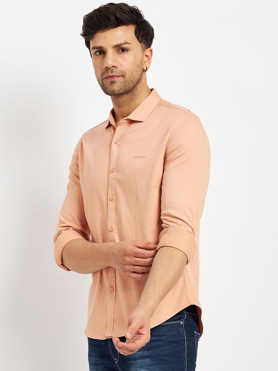 Camla Peach Shirts For Men