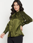 Madame Olive Tie-Up Neck Top