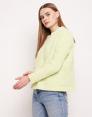 Camla Barcelona Neon Green Ribbed Sweater