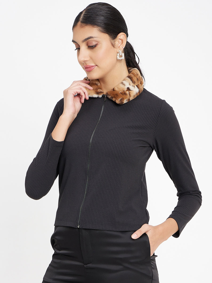 Madame Black Knitted Top