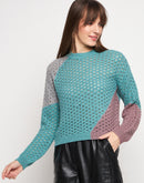 Madame Aqua Round Neck Sweater