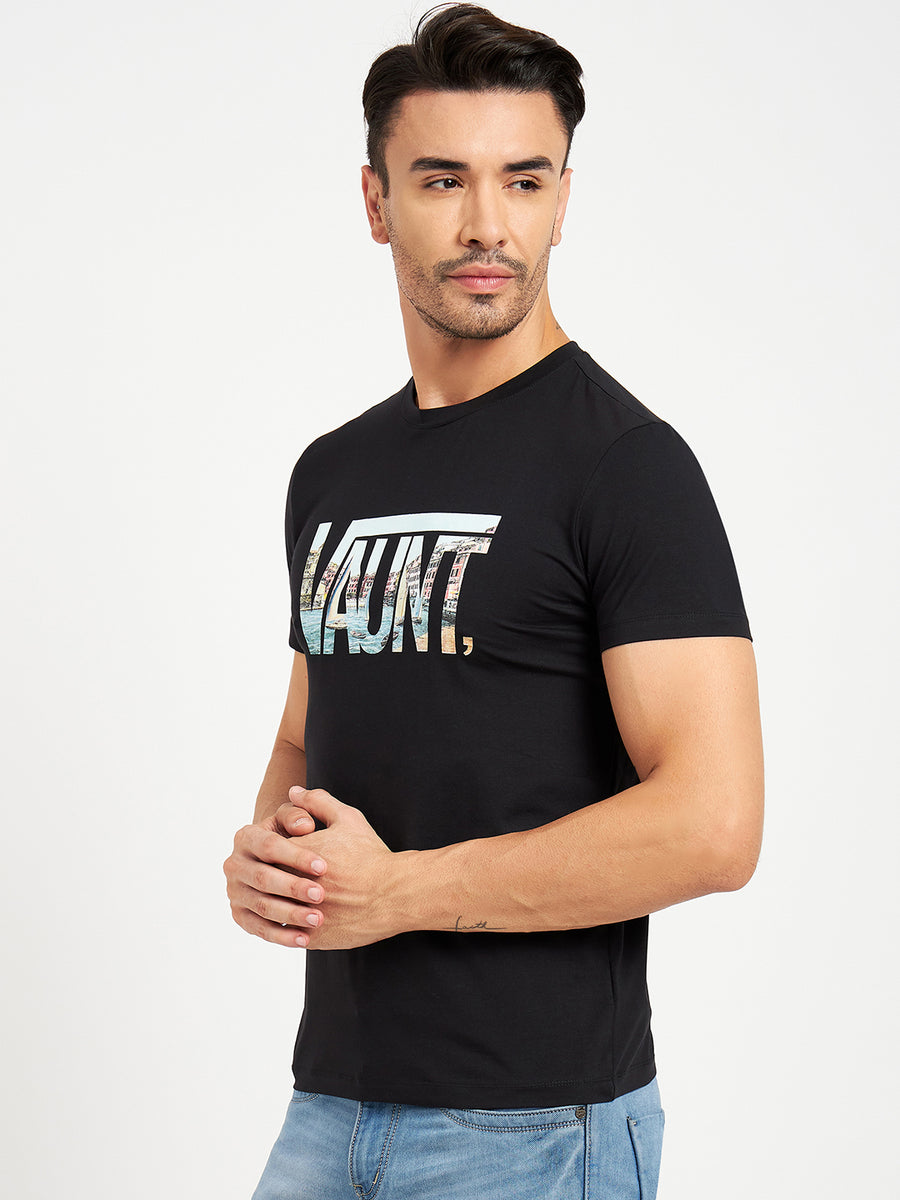 Camla Black T- Shirt For Men