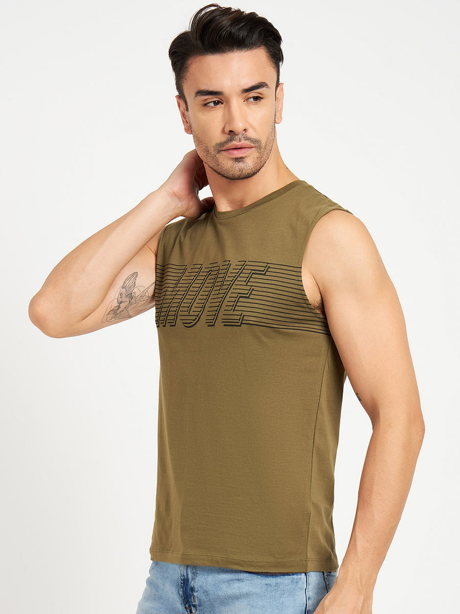 Camla Olivegreen T- Shirt For Men