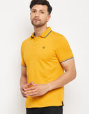 Camla Mustard T- Shirt For Men