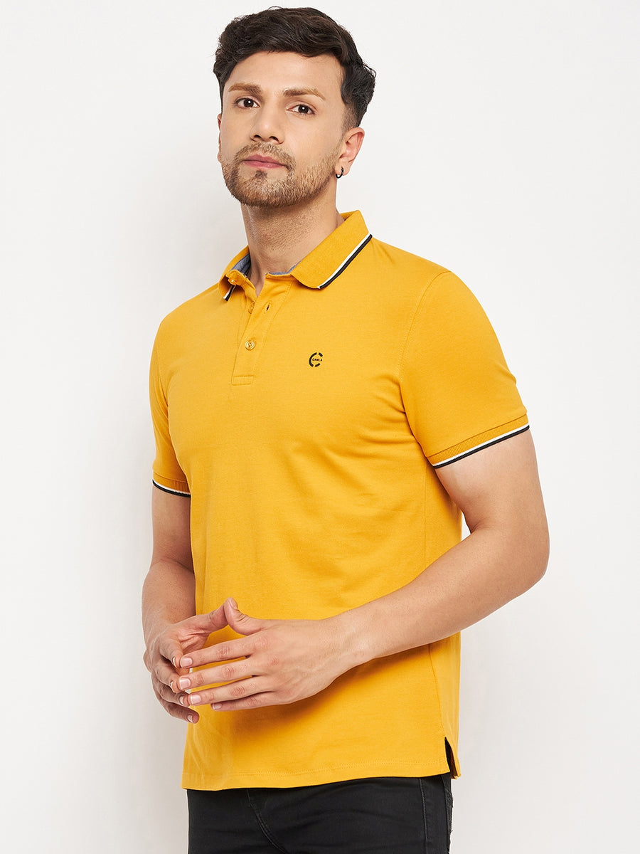 Camla Mustard T- Shirt For Men