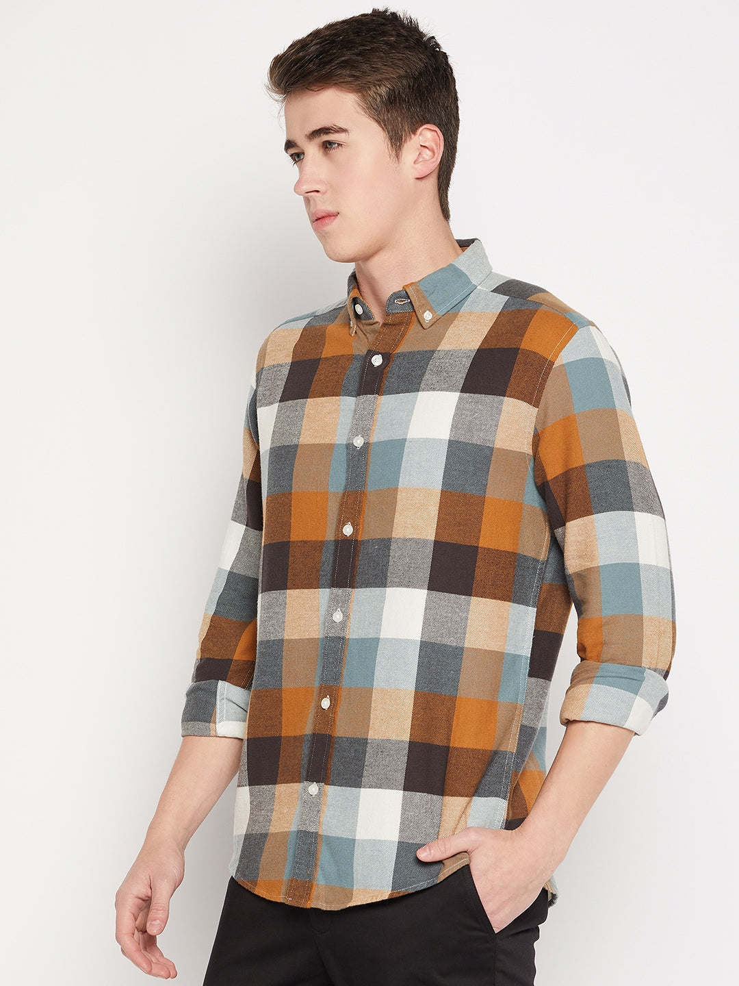 Camla Barcelona Warm Blue Shirt For Men