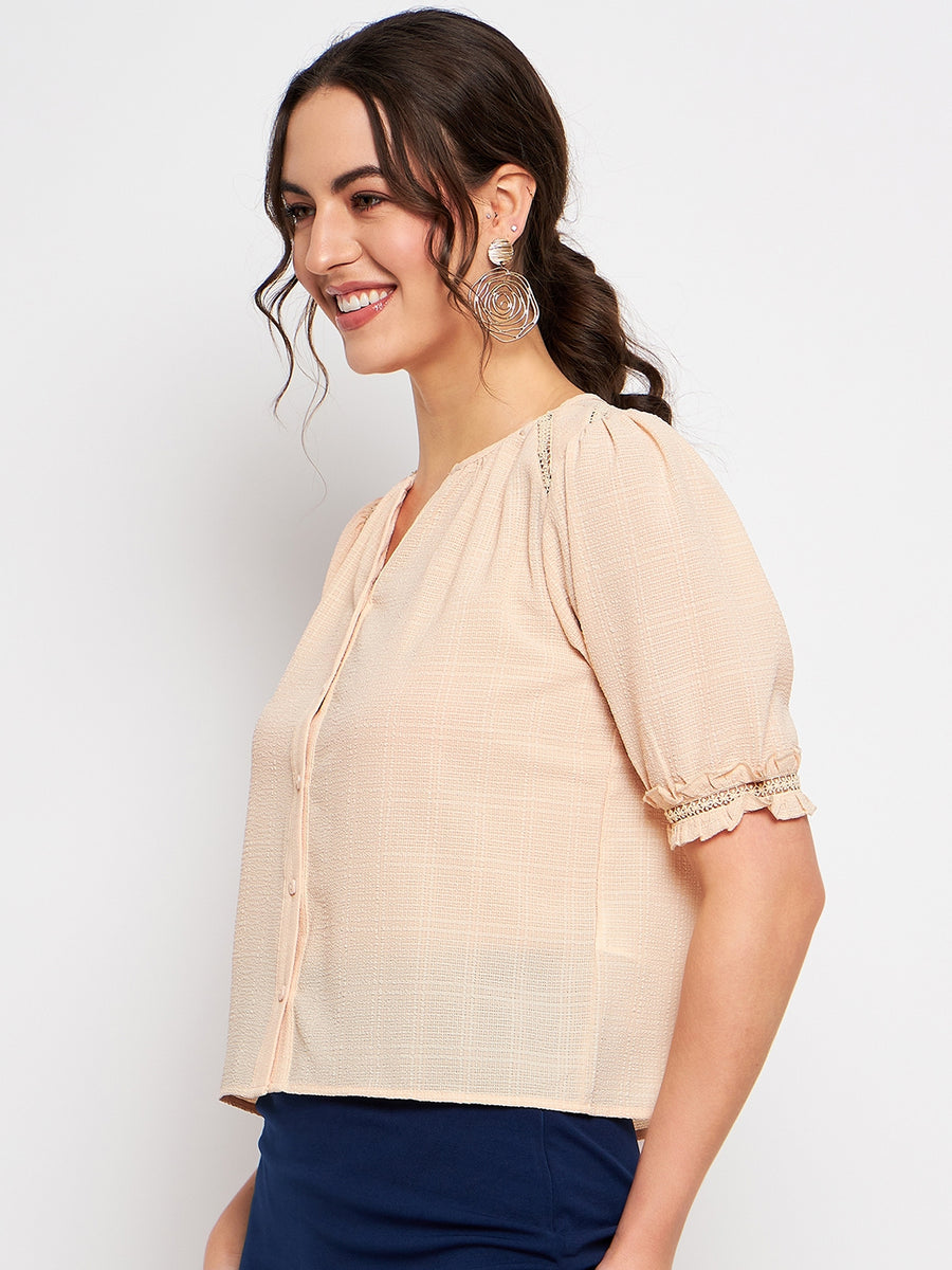 Camla Peach Shirts For Women