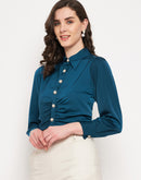 Camla Barcelona Peacock Green Solid Top