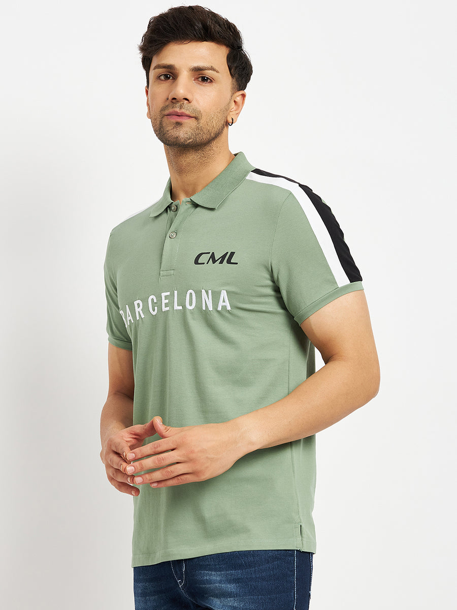 Camla Green T- Shirt For Men