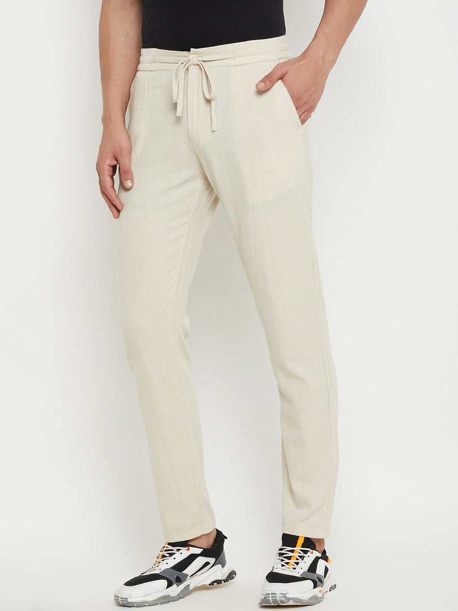 Camla Beige Bottom For Men