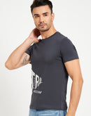 Camla Charcoal T- Shirt For Men