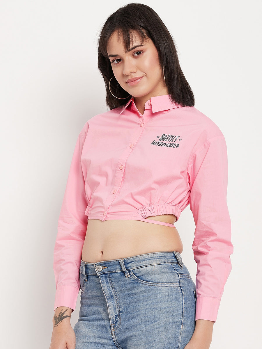 Camla Pink Shirts For Women