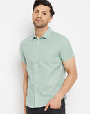 Camla Green Shirts For Men