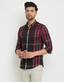 Camla Barcelona Chequered Black Shirt