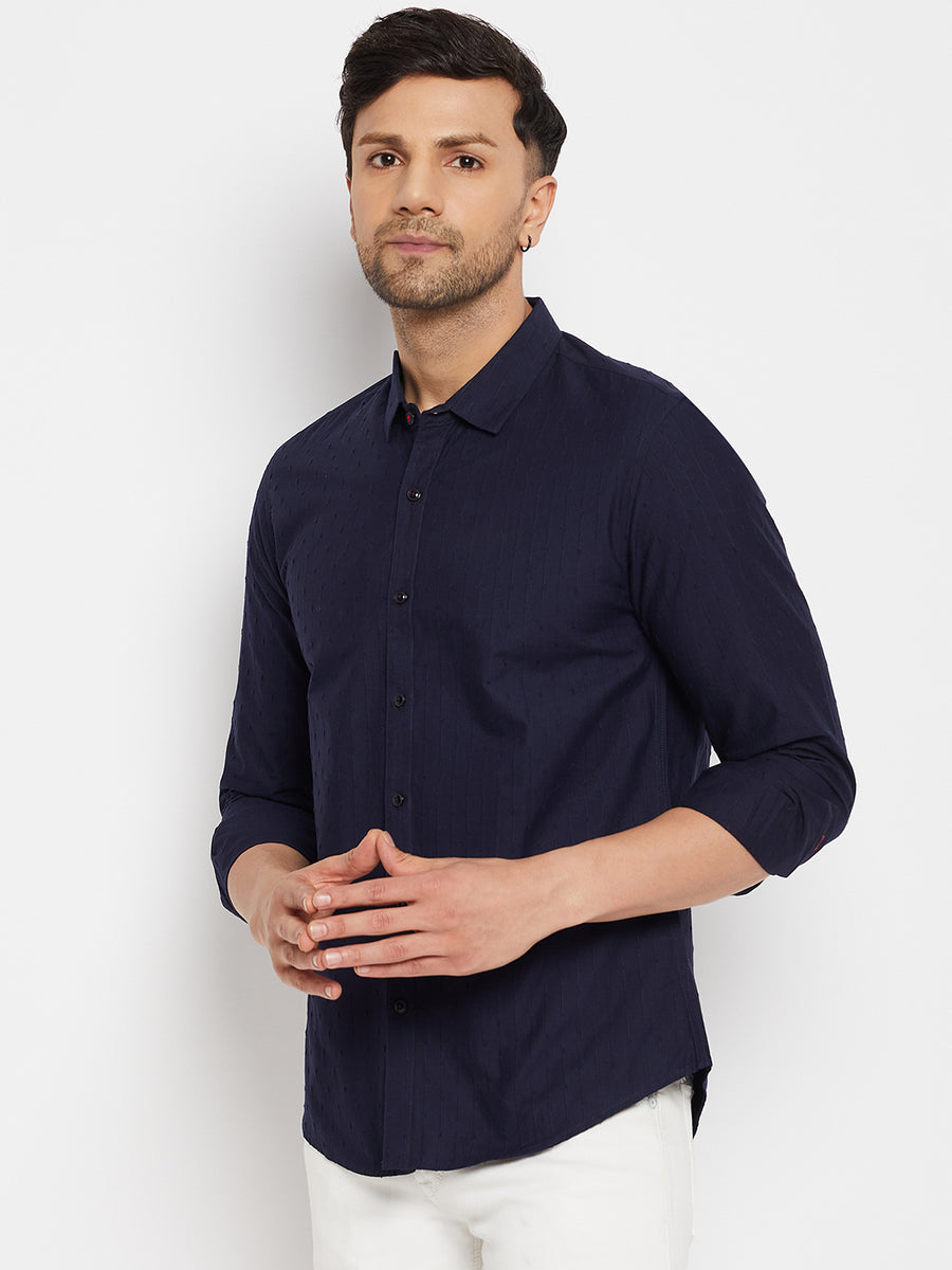 Camla Navy Shirts For Men