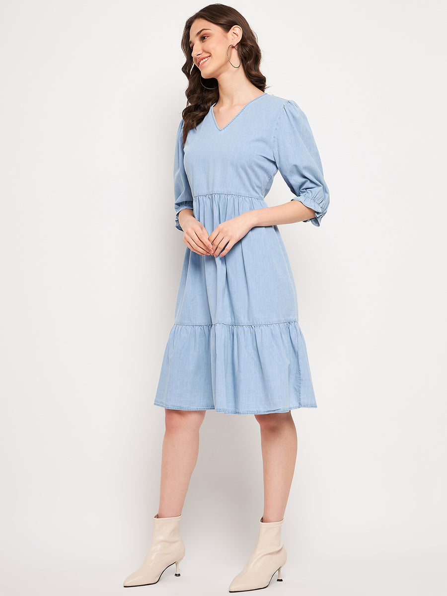 Camla Blue Dress For Women