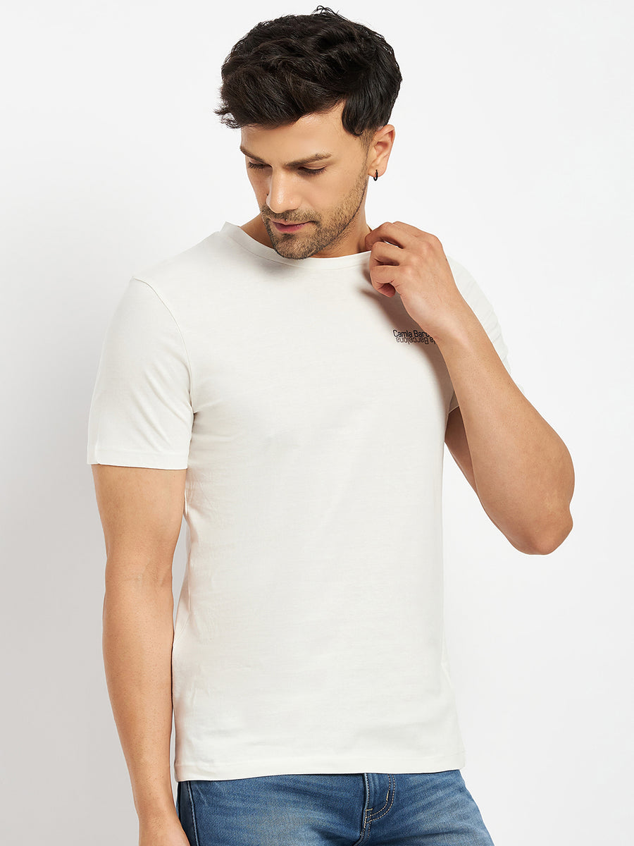 Camla White T- Shirt For Men