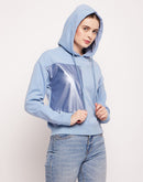 Camla Barcelona Metallic Detailing Pastel Blue Sweatshirt