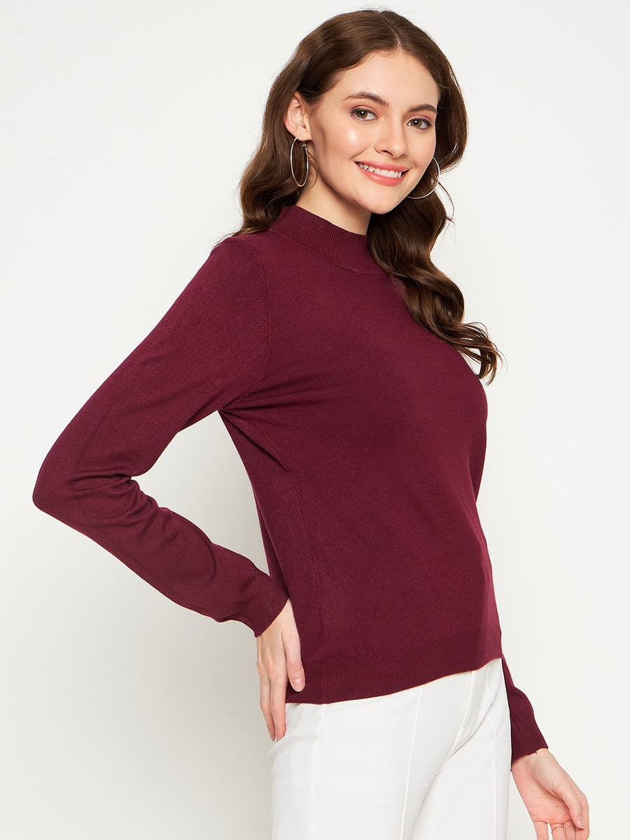 Madame Wine Solid Sweater