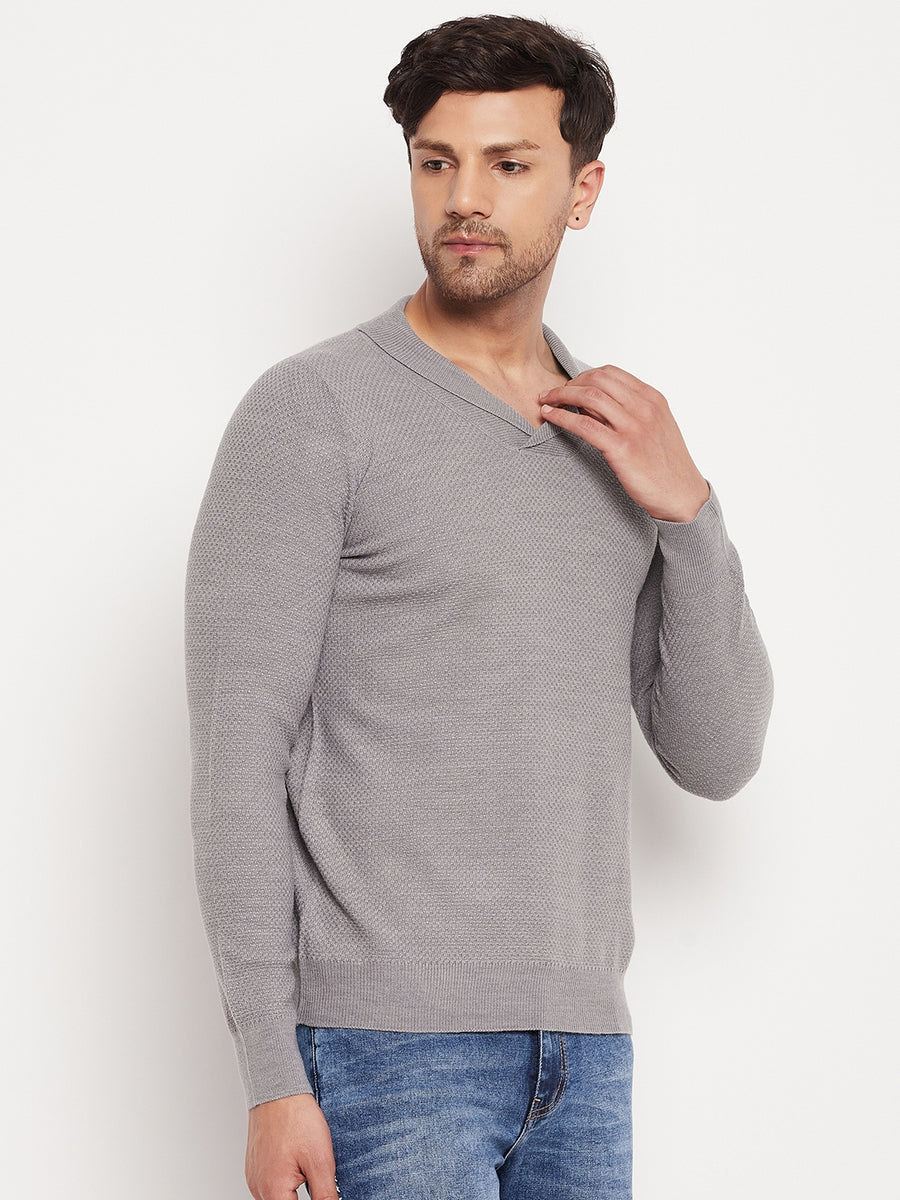 Camla Grey Sweater For Men