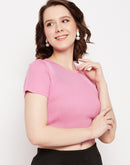 Camla Barcelona Rose Knot Detailed  Crop Top