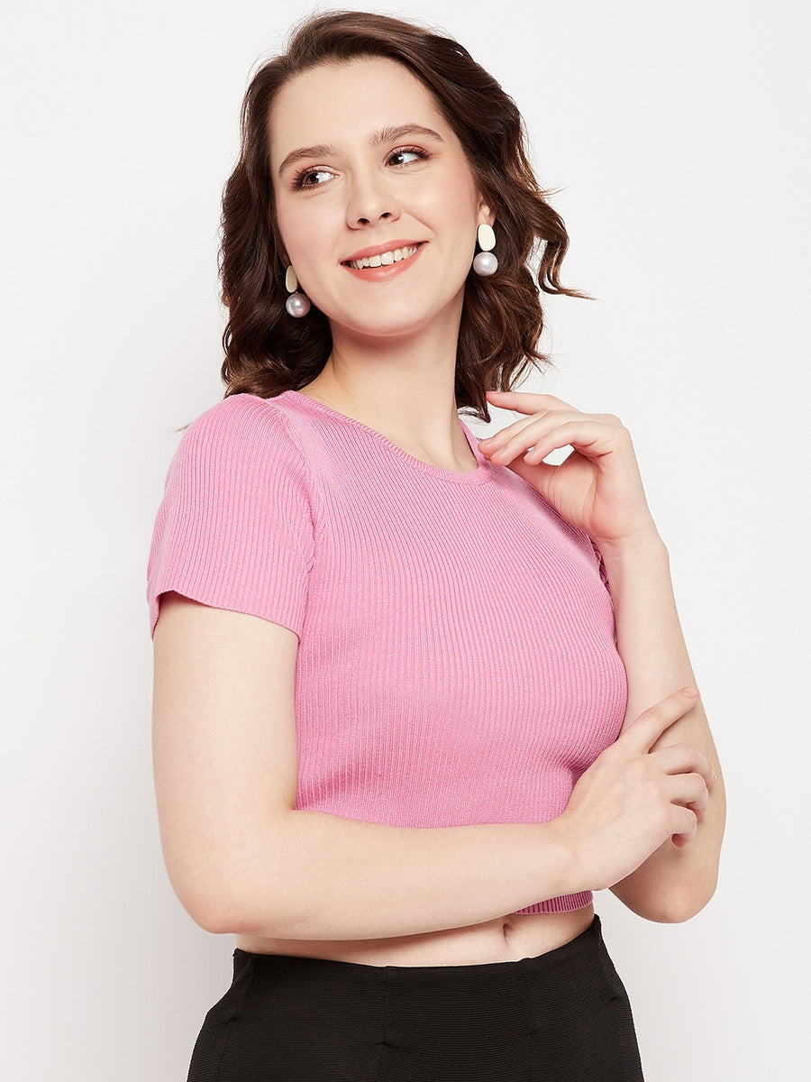 Camla Barcelona Rose Knot Detailed  Crop Top