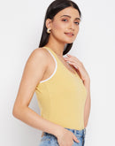 Camla Barcelona Striped Yellow Tank Top