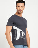 Camla Charcoal T- Shirt For Men