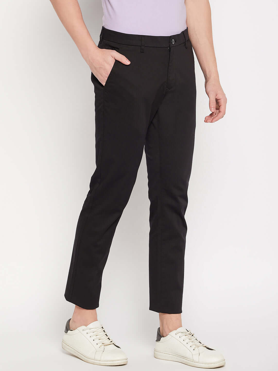 Camla Barcelona Black Trouser For Men