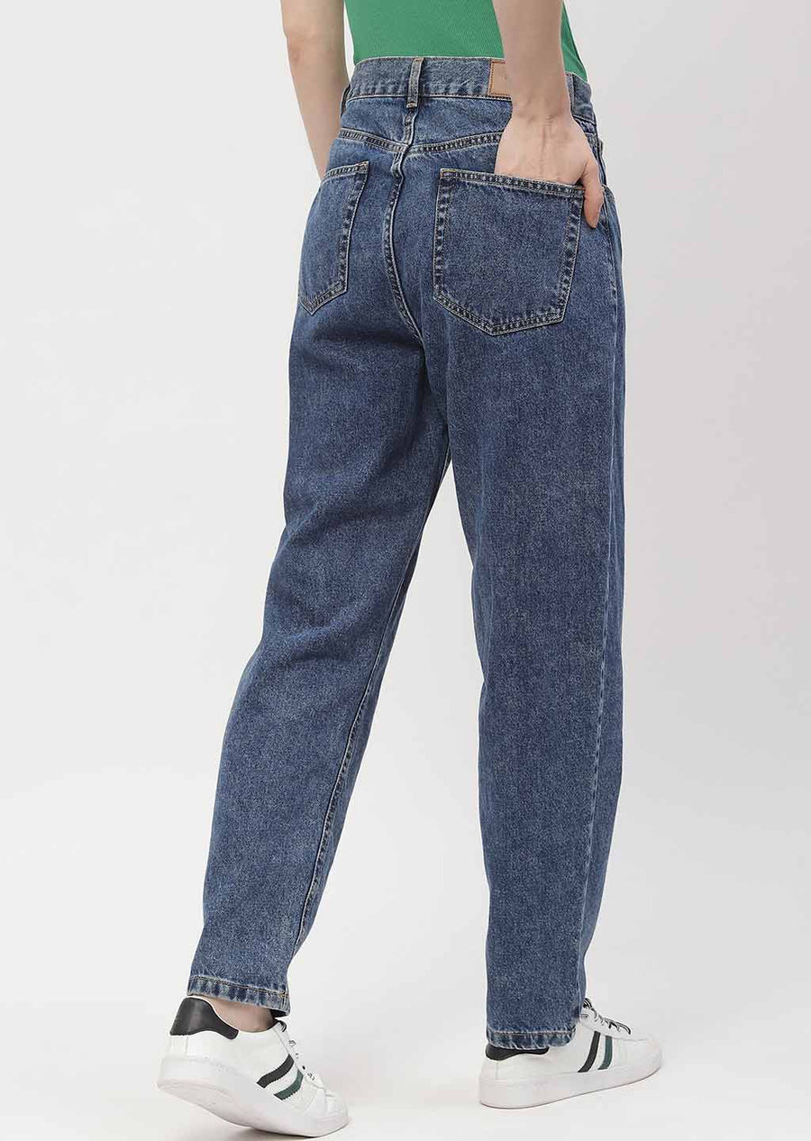 Madame High Rise Light Blue Mom Fit Jeans