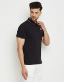 Camla Black T -Shirt For Men