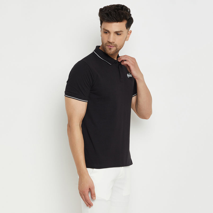 Camla Black T -Shirt For Men