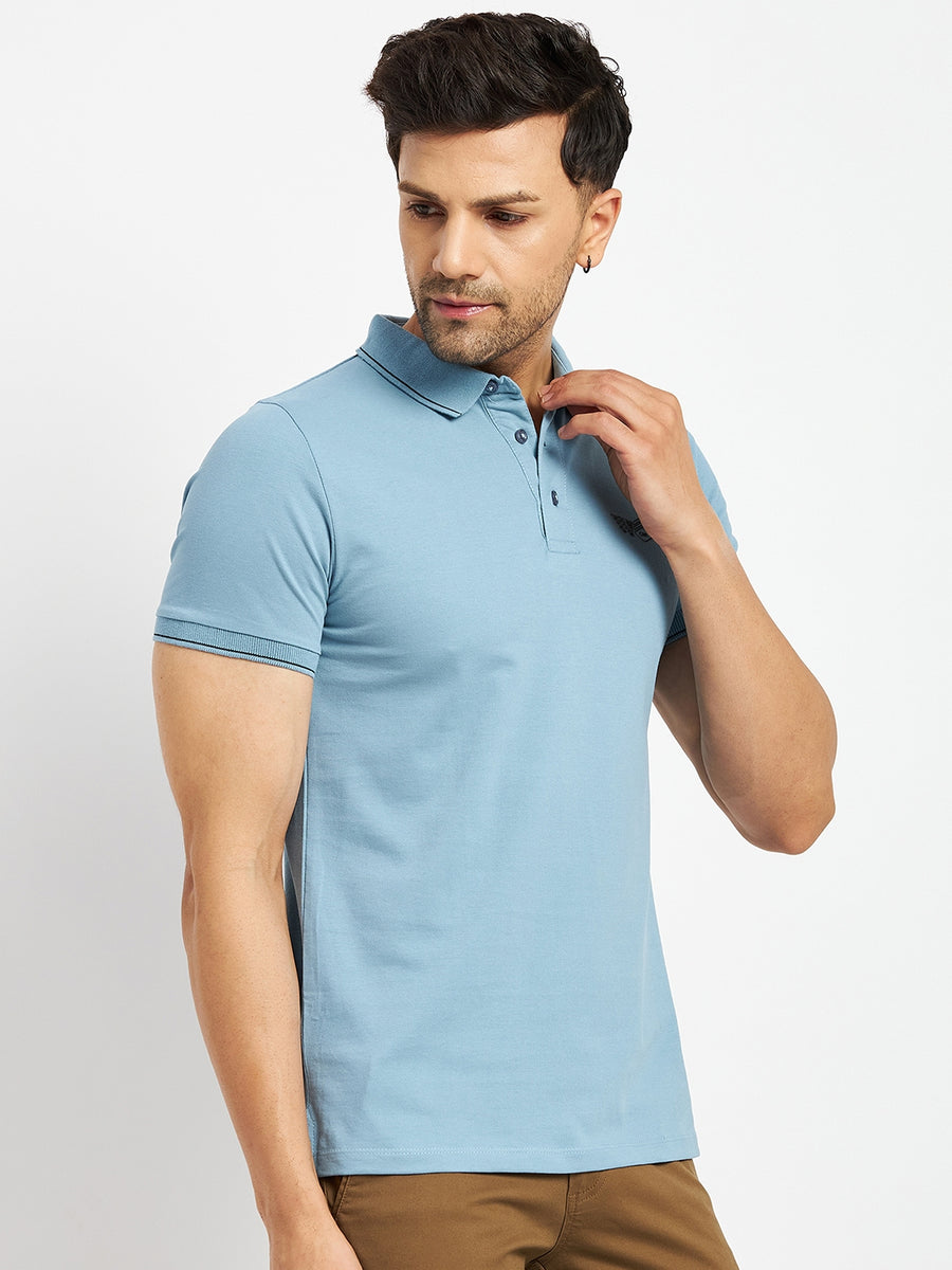 Camla Blue T- Shirt For Men