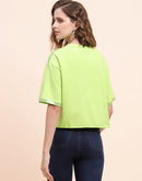Camla Barelona Logo Print Neon Green T-shirt