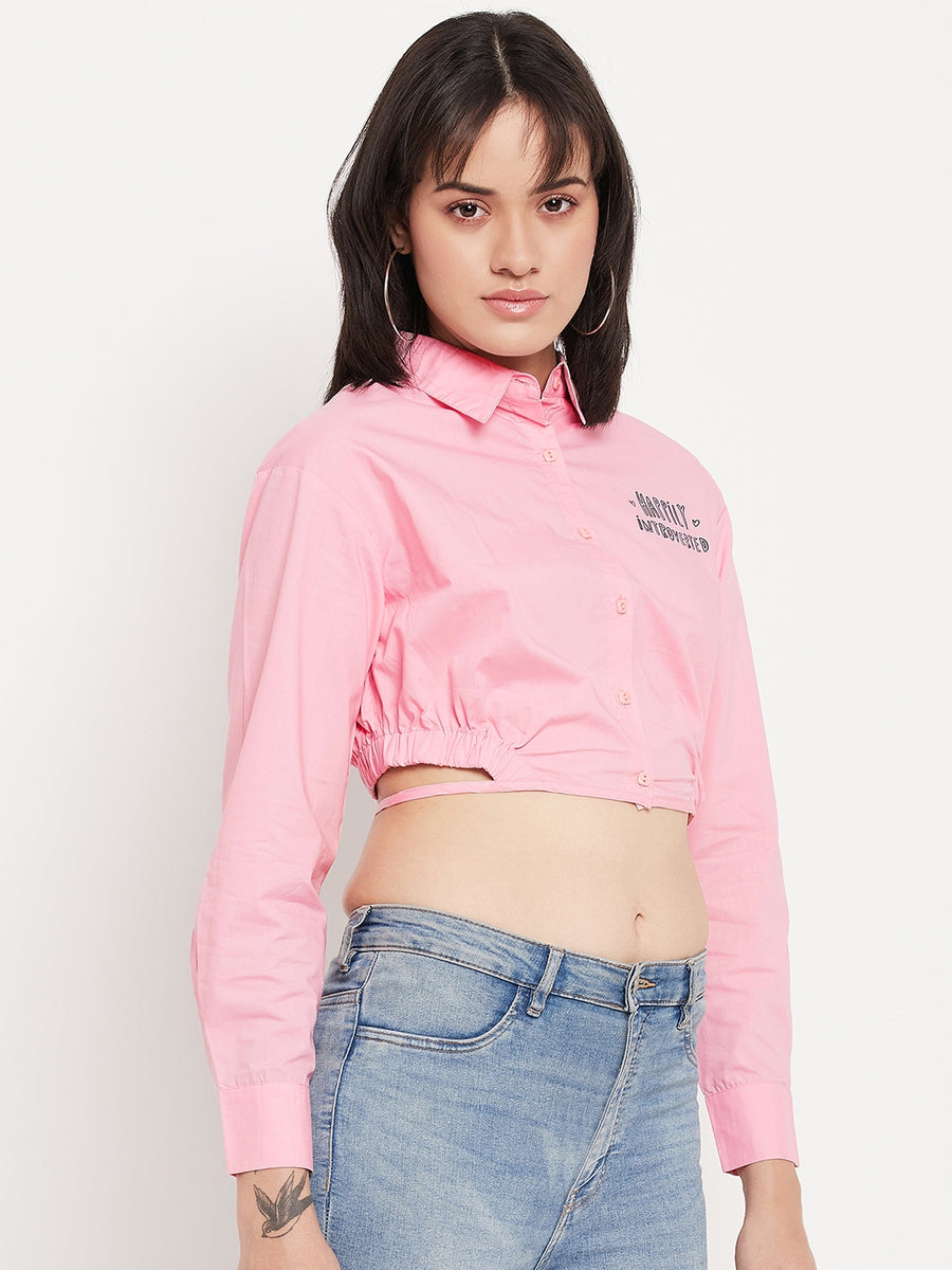 Camla Pink Shirts For Women