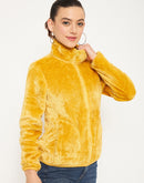 Madame Yellow High Neck Sweatshirt