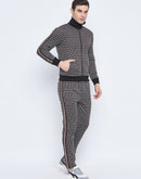 Camla Barcelona Geometric Print Black And White Tracksuit