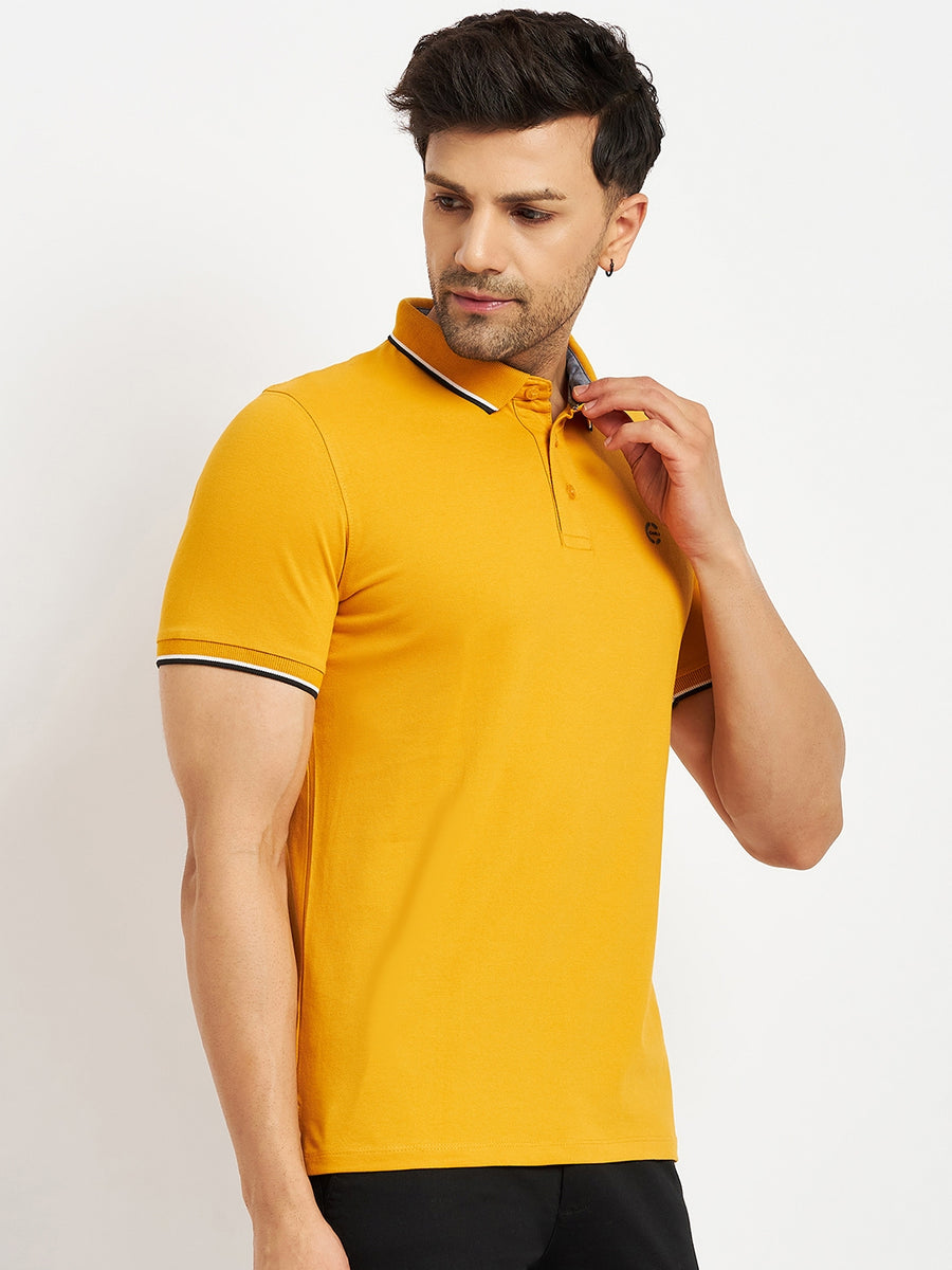 Camla Mustard T- Shirt For Men