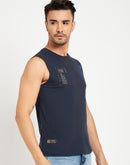 Camla Navy T- Shirt For Men