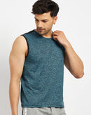 Camla Teal T- Shirt For Men