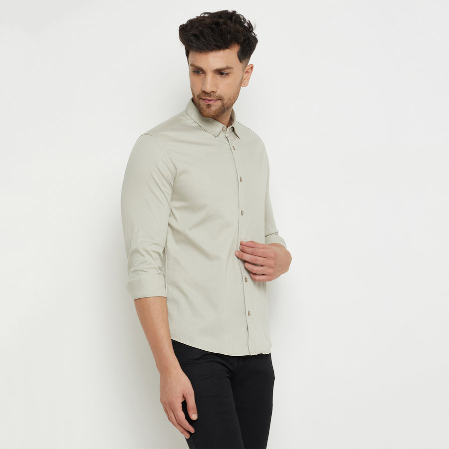 Camla Beige Shirt For Men
