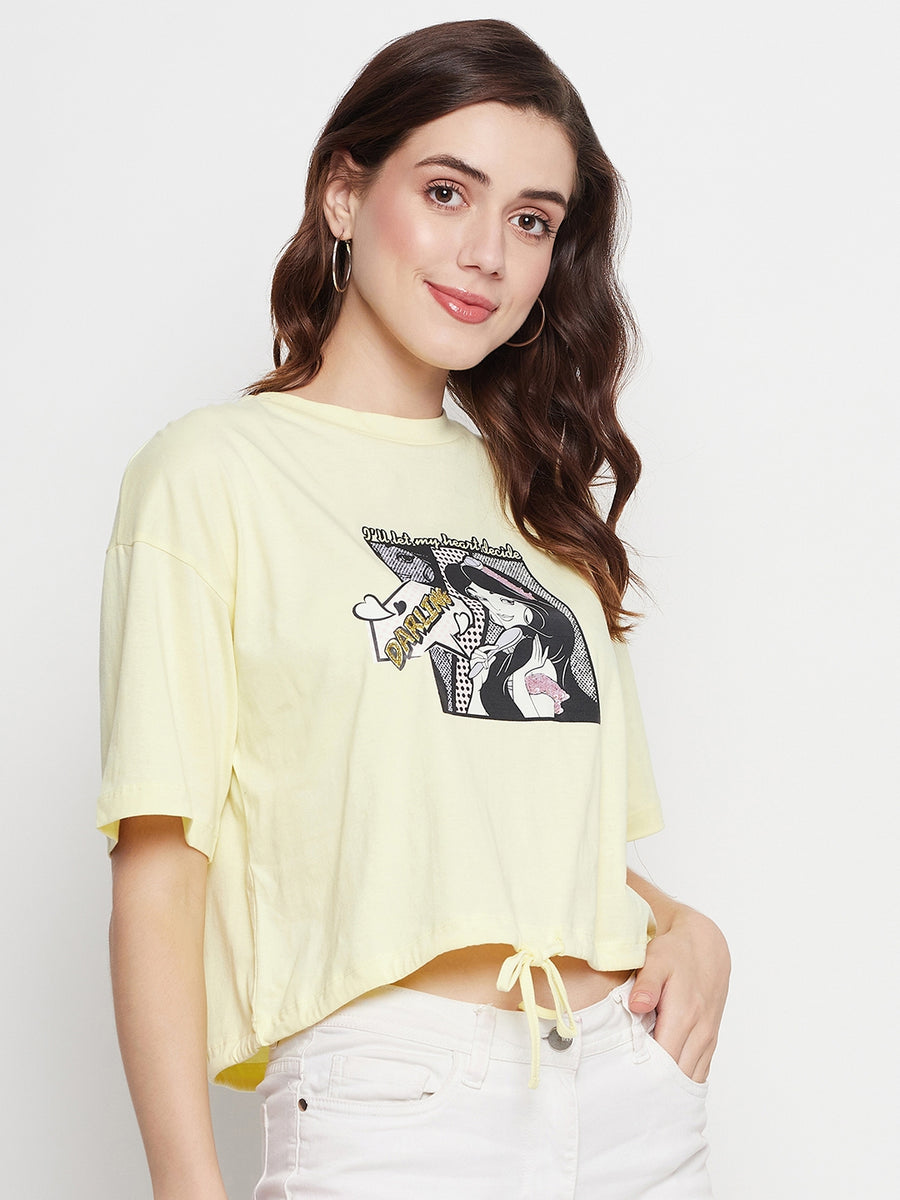 Camla Yellow Top For Women