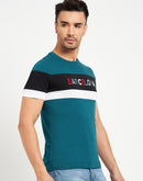 Camla Teal T- Shirt For Men