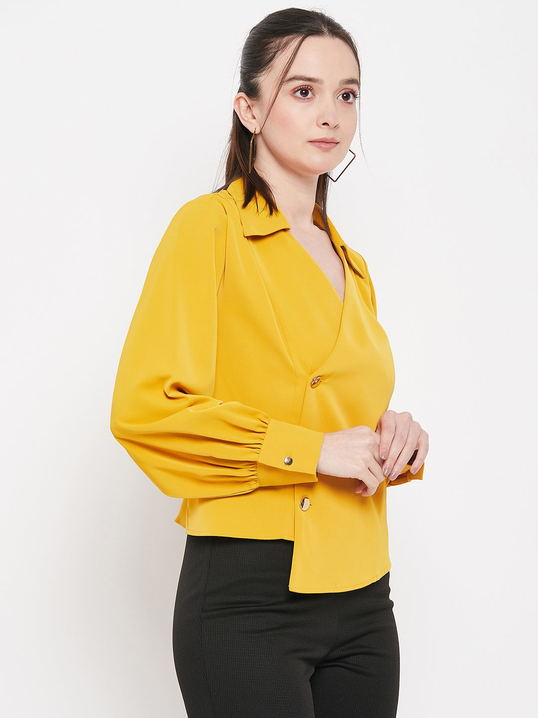 Camla Barcelona Yellow Shirt For Women