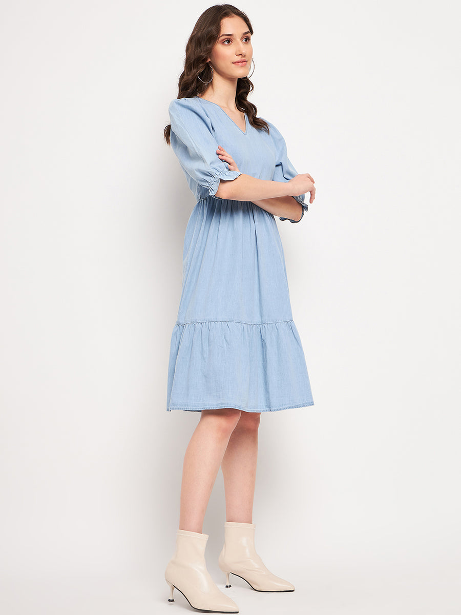 Camla Blue Dress For Women