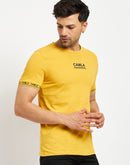 Camla Mustard T- Shirt For Men