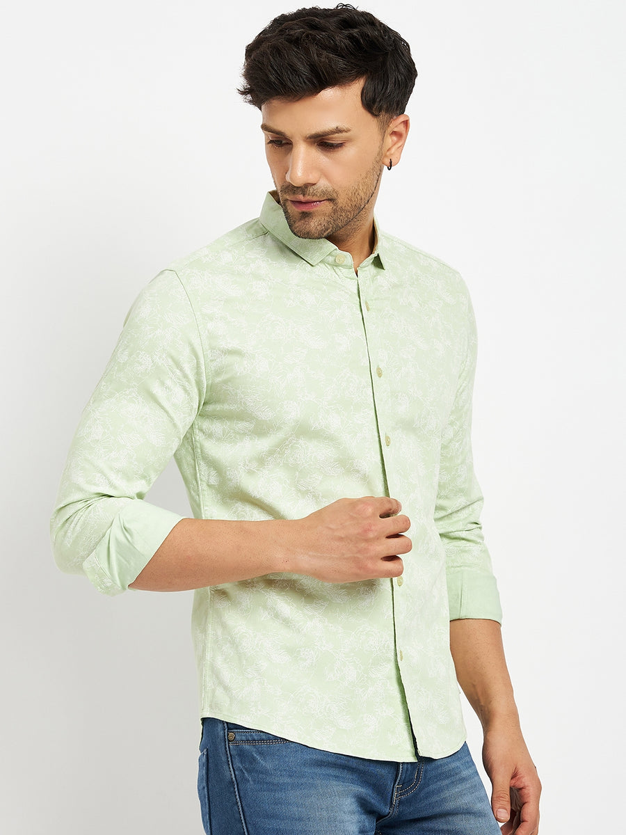 Camla Green Shirts For Men